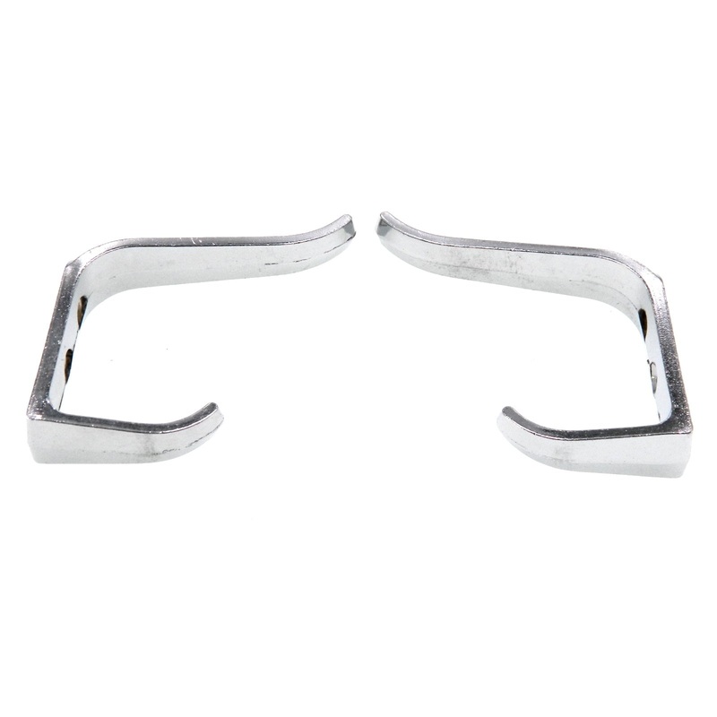 Amerock 2 5/8 Wall-Mounted Coat and Hat Double Hook Bright Chrome BP2260-26