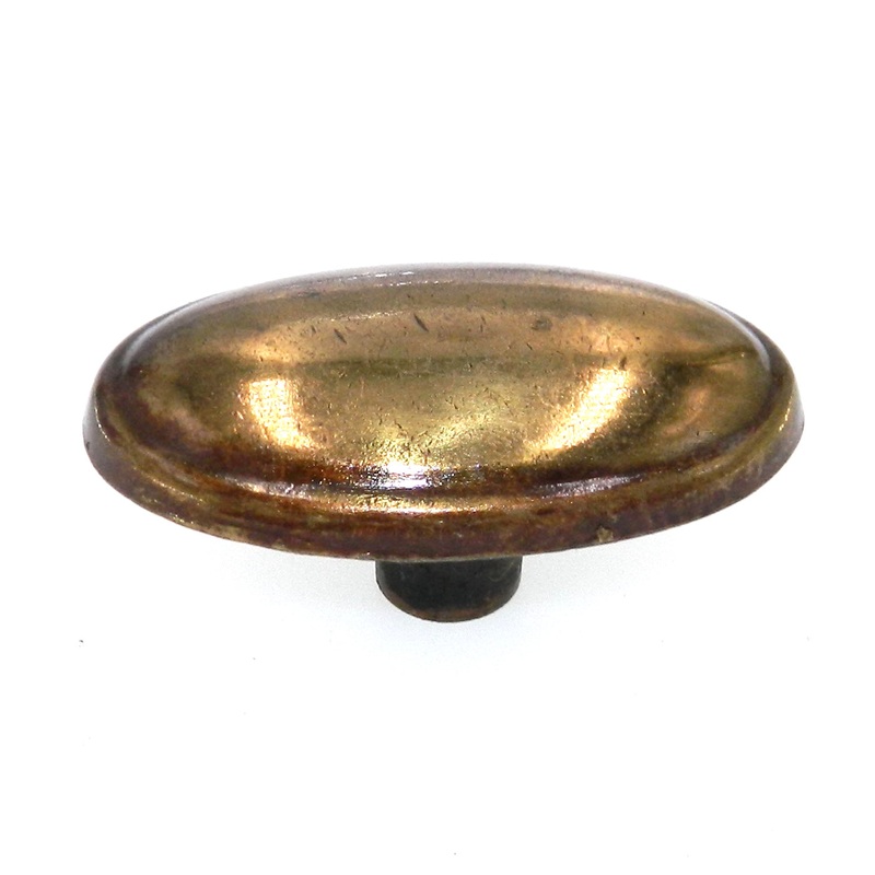 Amerock Allison 1 3/4 Lustre Brass Oval Cabinet Knob Pull 1013LB