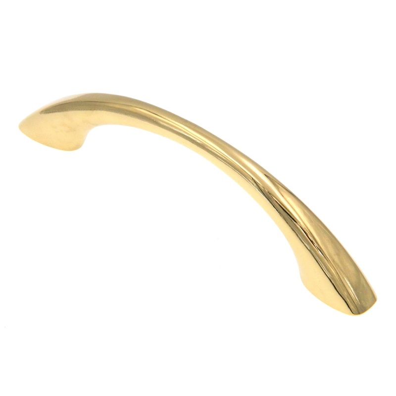 Amerock Allison Polished Brass 3 3/4 (96mm)cc Cabinet Handle Pull BP530033