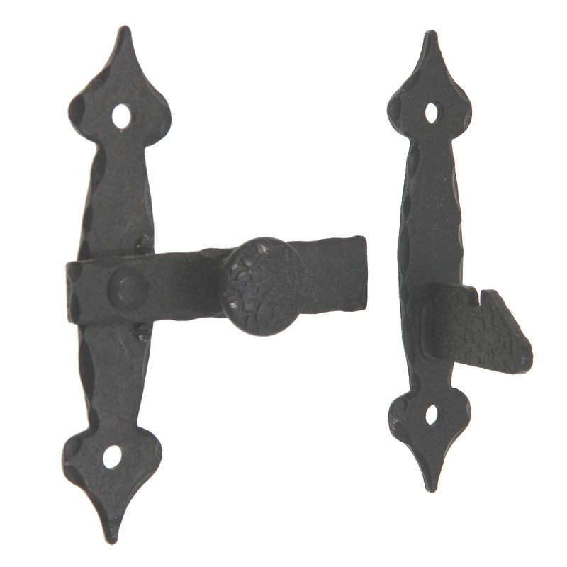 Amerock Colonial Black Cabinet Door Bar Latch For 3/8 Offset Doors BP8574-CB