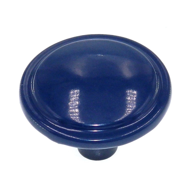 Amerock Colors 1 1/4 Navy Blue Round Cabinet Knob Pull BP3443-NB