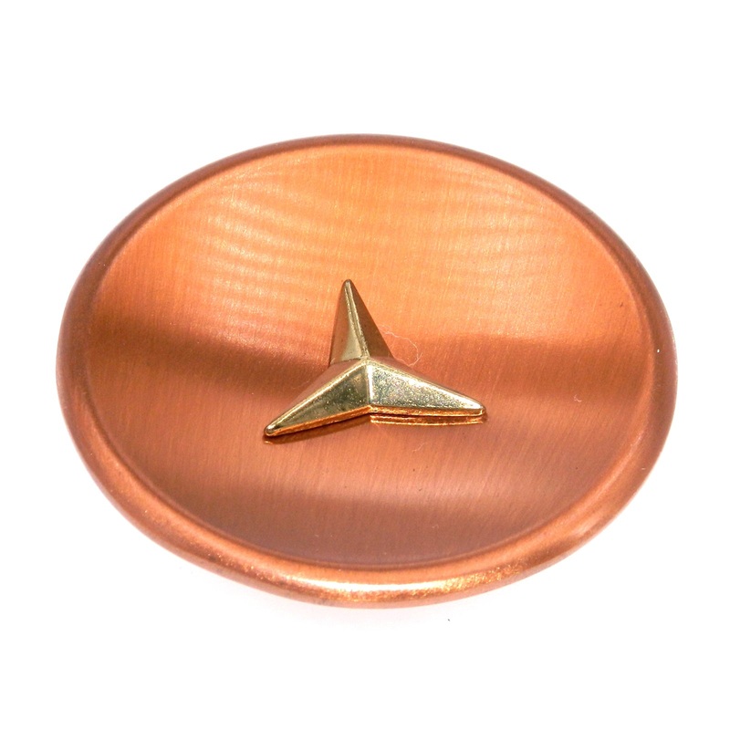 Amerock Contemporary 2 1/2 Satin Copper Round Cabinet Knob Pull A3401-B