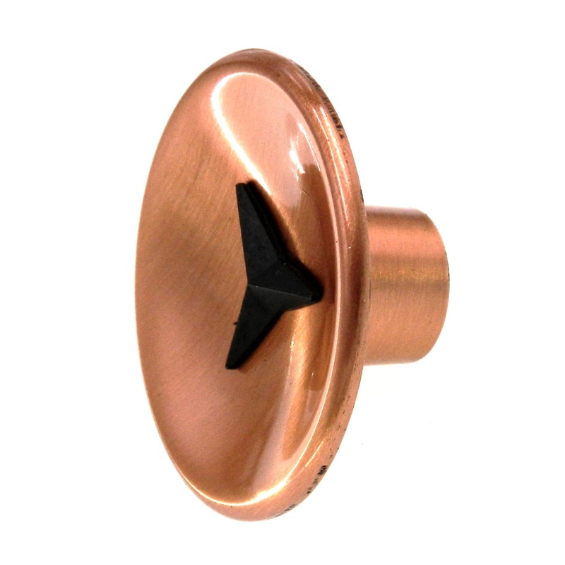 Amerock Contemporary 2 Satin Copper Round Cabinet Knob Pull A3301-E