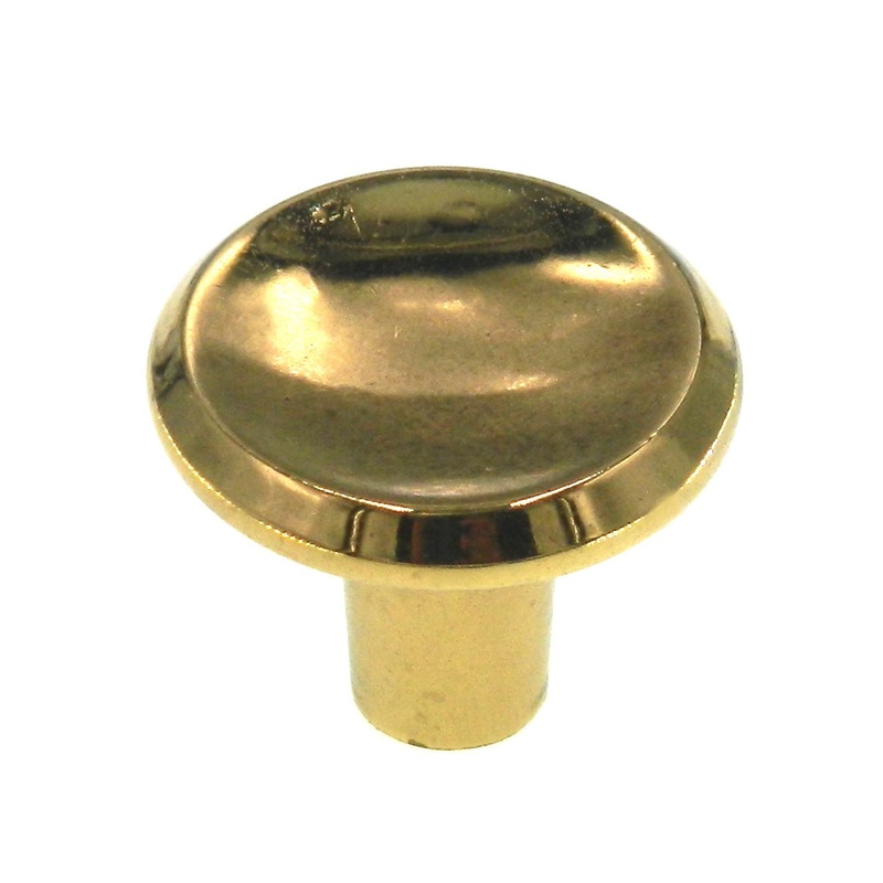 Amerock Contemporary Polished Brass 1 Round Cabinet Knob Pull BP551-3