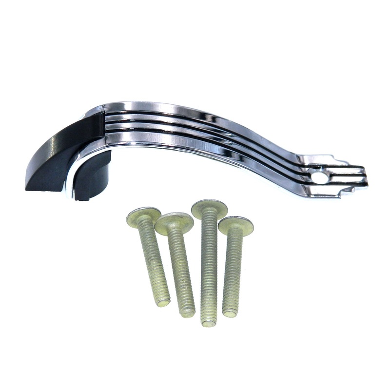 Amerock DeLuxe Polished Chromium 2 1/2 Ctr. Stripes Cabinet Arch Pull EO8215-BK