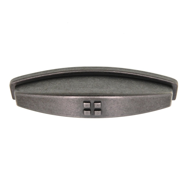 Amerock Forgings Weathered Nickel 3 Ctr. Weathered Drawer Cup Pull BP4453-WN