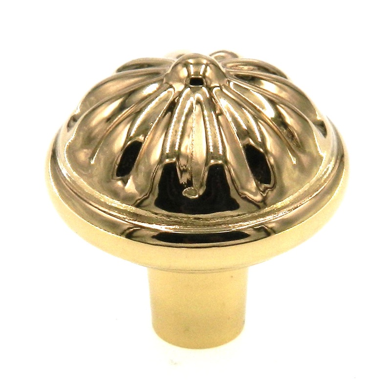 Amerock Heritage Brass 1 1/4′ Polished Brass Round Cabinet Knob Pull BP2376-B
