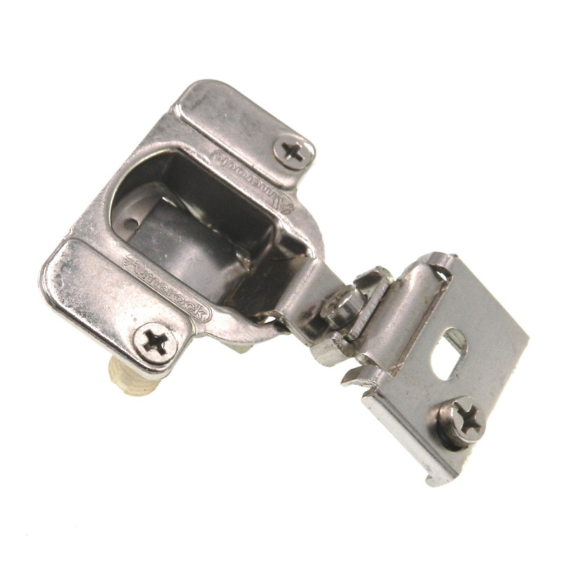 Amerock Matrix Nickel 105 deg. 1 1/4 Overlay Concealed Cup Hinge D2911C12-14