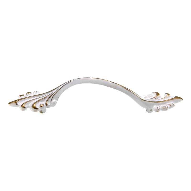 Amerock Merit Provincial Ivory Gold 3 Ctr. Vintage Cabinet Pull BP1591-MW