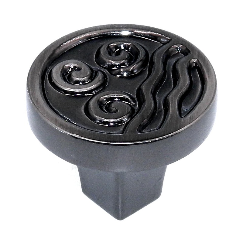 Amerock Motif’Z 1 1/4 Pewter Round Cabinet Knob Pull BP4448-PWT