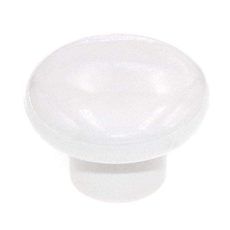Amerock Plastics 1 3/8 White Round Cabinet Knob Pull BP5421-54
