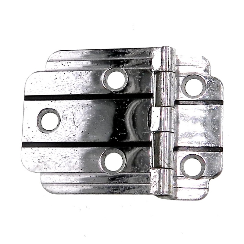 Amerock Polished Chrome Black Lines 3/8 Offset Surface Cabinet Hinges E3069