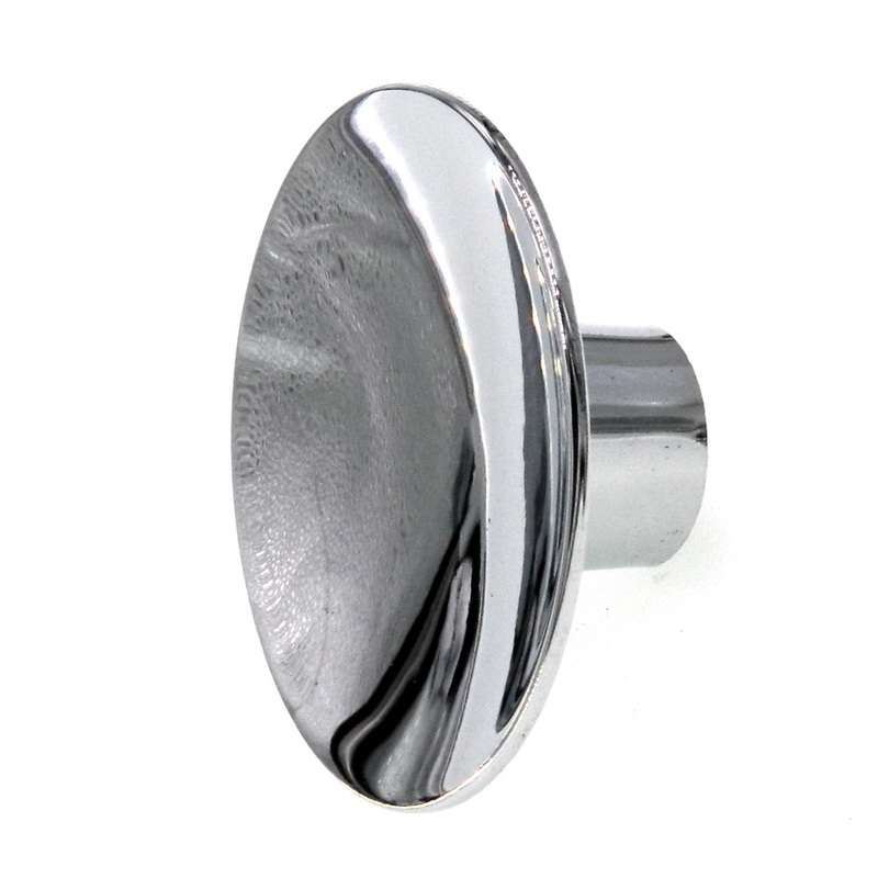 Merit Solid Brass 2 Bright Chrome Round Cabinet Knob Pull 1544