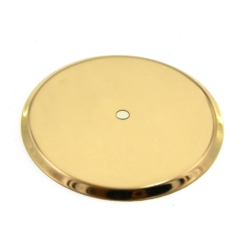Merit Vintage 2 3/4 Cabinet Knob Backplate Bright Brass BP1543-3
