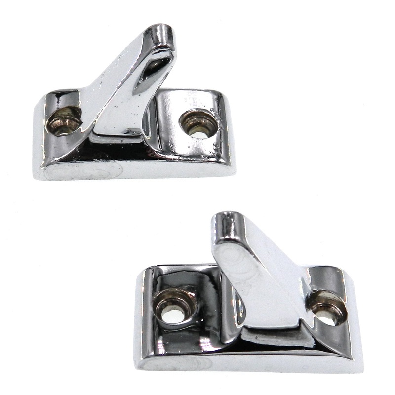 Pair of Amerock Accent 2 Wall-Mounted Decorative Single Hook Chrome C4554-26