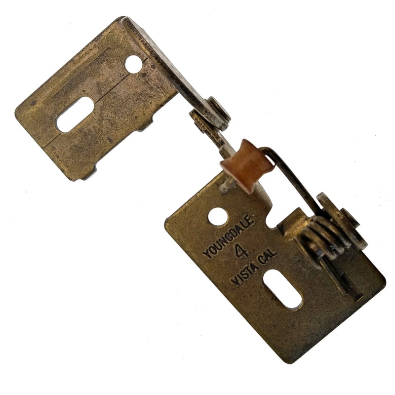 Replace Amerock BP2604 Antique Brass Knife Pivot Cabinet Hinges 3/8 Inset Youngdale #4