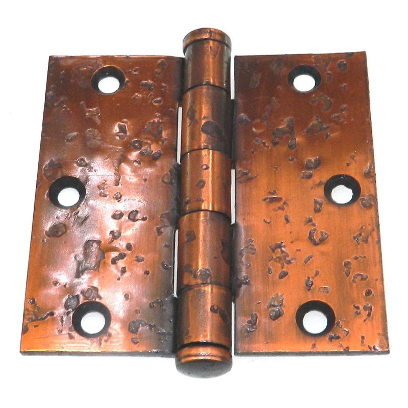 Vintage Amerock Antique Copper Hammered 3-1/2 Butt Interior Door Hinge E5890-AC