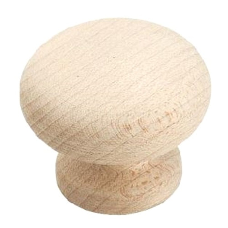 Amerock BP881-WDMA Maple Wood 1 1/4 Cabinet Knob, Set of 2