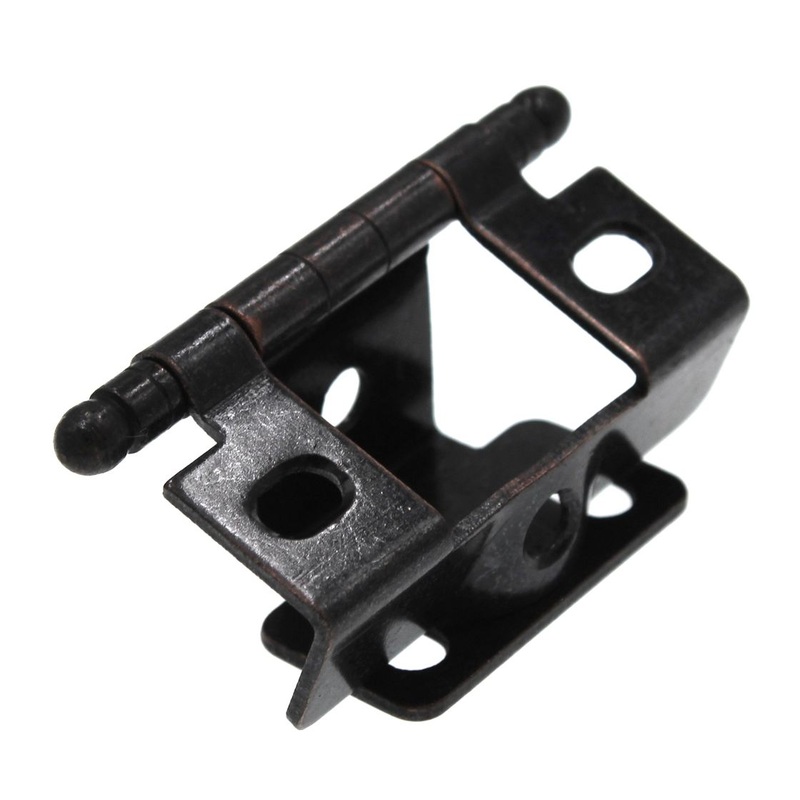 Amerock Oil-Rubbed Bronze Full Inset Hinge 3/4 Full Wrap Ball Tip PK3175TB-ORB