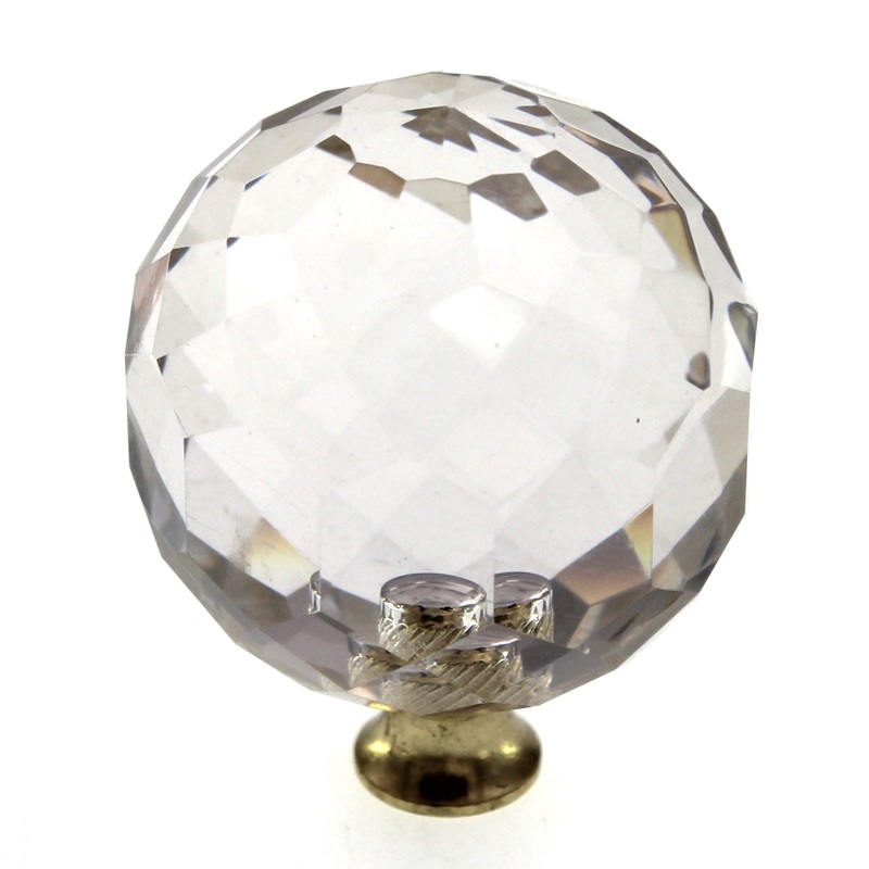 Amerock Traditional Classics Crystal 1 9/16 Round Cabinet Pull Knob BP734CS