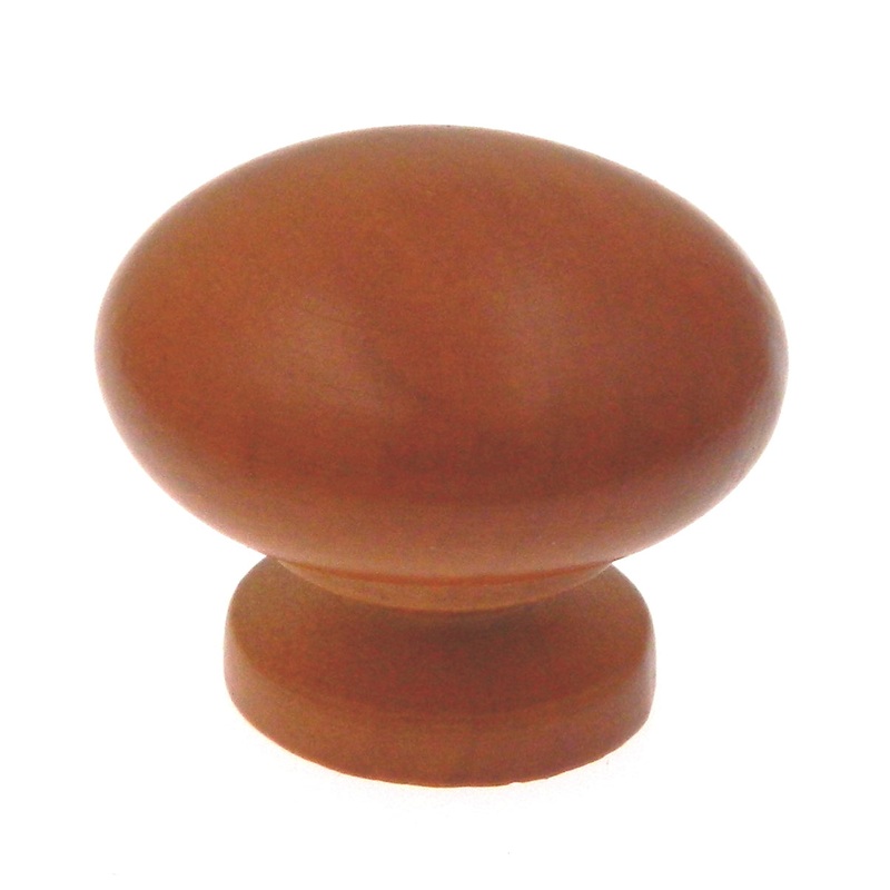 Amerock Wood Finishes Cherry Maple 1 1/2 Mushroom Cabinet Wood Knob BP880MA4