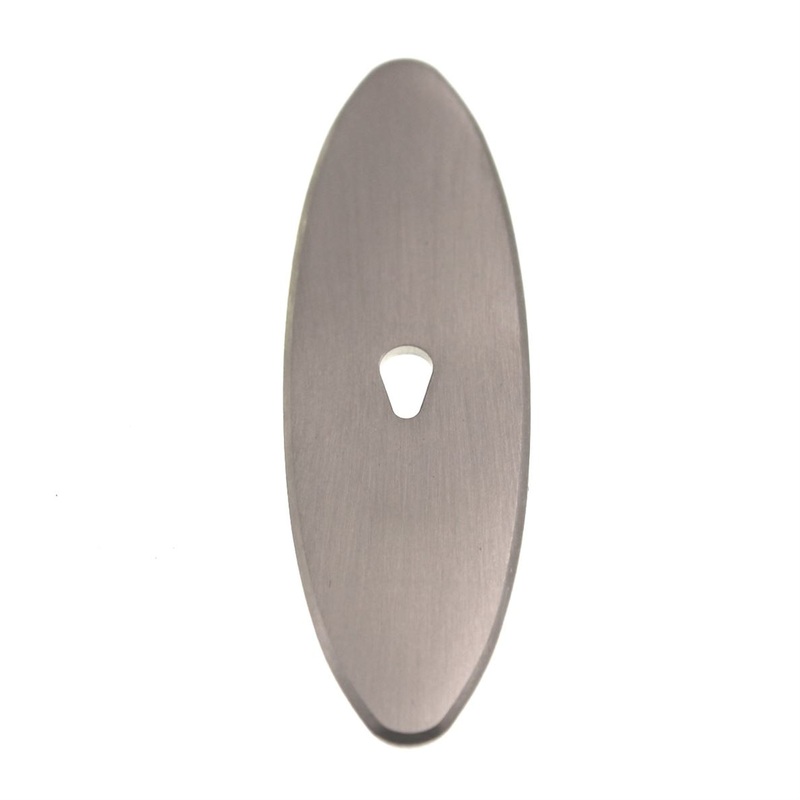 Classic Brass Hutter 3 Oval Solid Brass Knob Backplate 1197