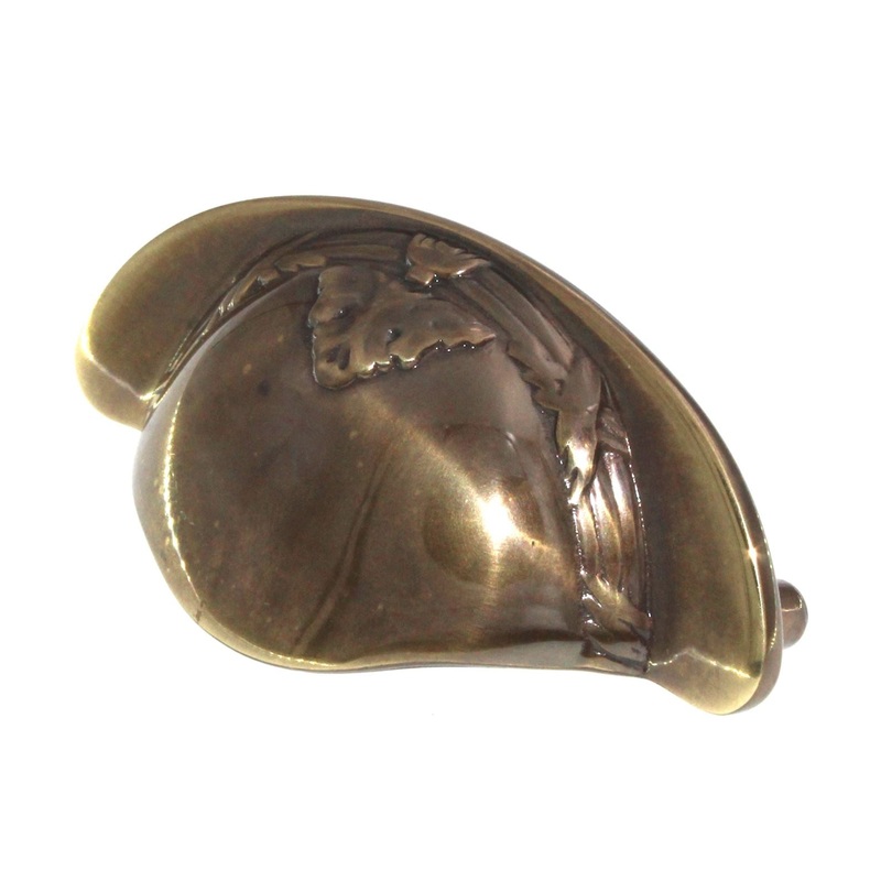 Satin Dover 3cc Solid Brass Cup Pulls M113-9013 Keeler Ribbon & Reed