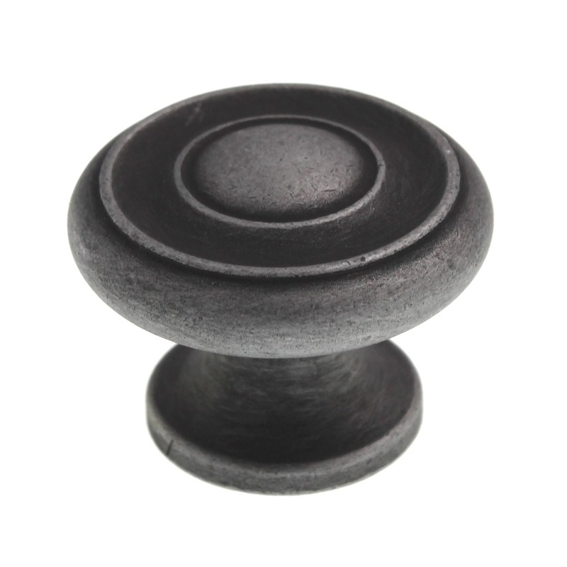 Solid Brass 1 1/2 Classic Brass Hutter Cabinet Knob 1050