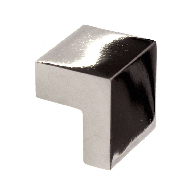 Top Knobs Asbury 1 Square Cabinet Finger Pull 5/8 Ctr Polished Nickel M1320