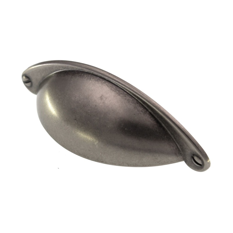 Top Knobs Asbury Arendal Drawer Cup Pull 2 1/2 (64mm) Ctr Pewter Antique M409