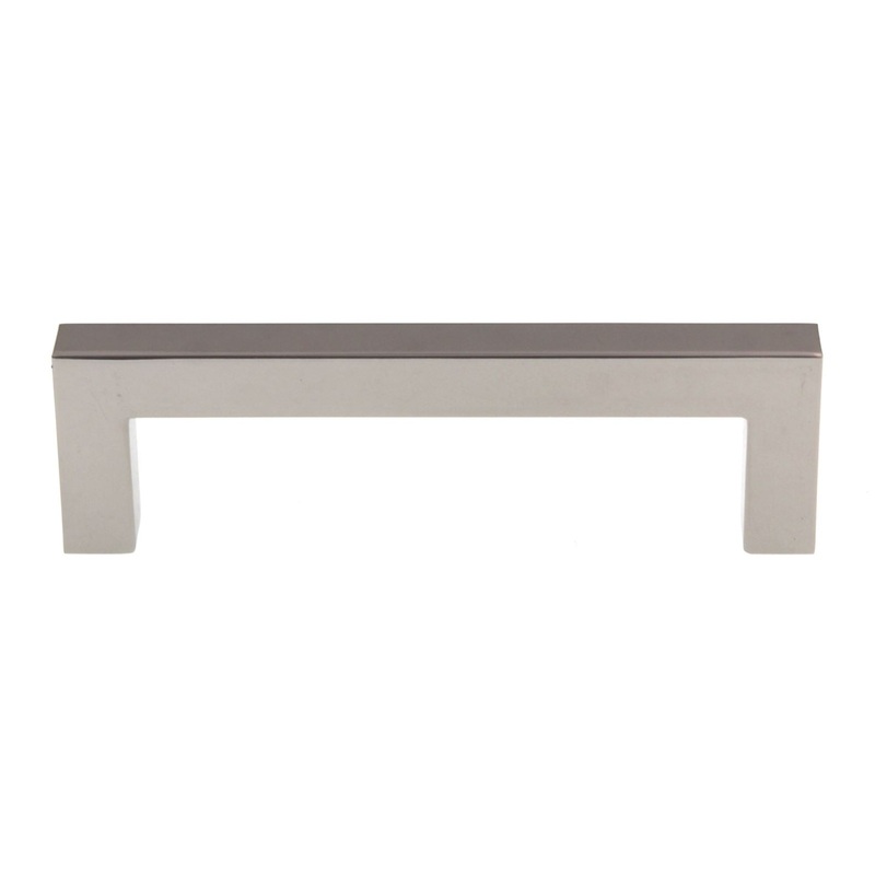 Top Knobs Asbury Cabinet Square Bar Pull 3 3/4 (96mm) Ctr Polished Nickel M1283