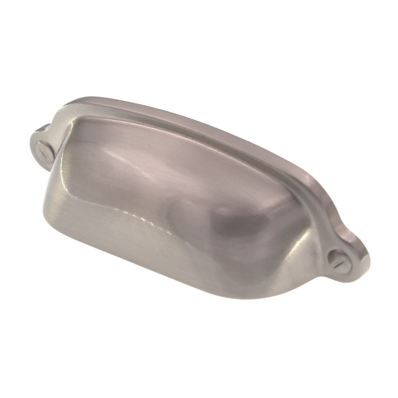 Top Knobs Asbury Charlotte Cup Pull 2 9/16 Ctr Brushed Satin Nickel M1300
