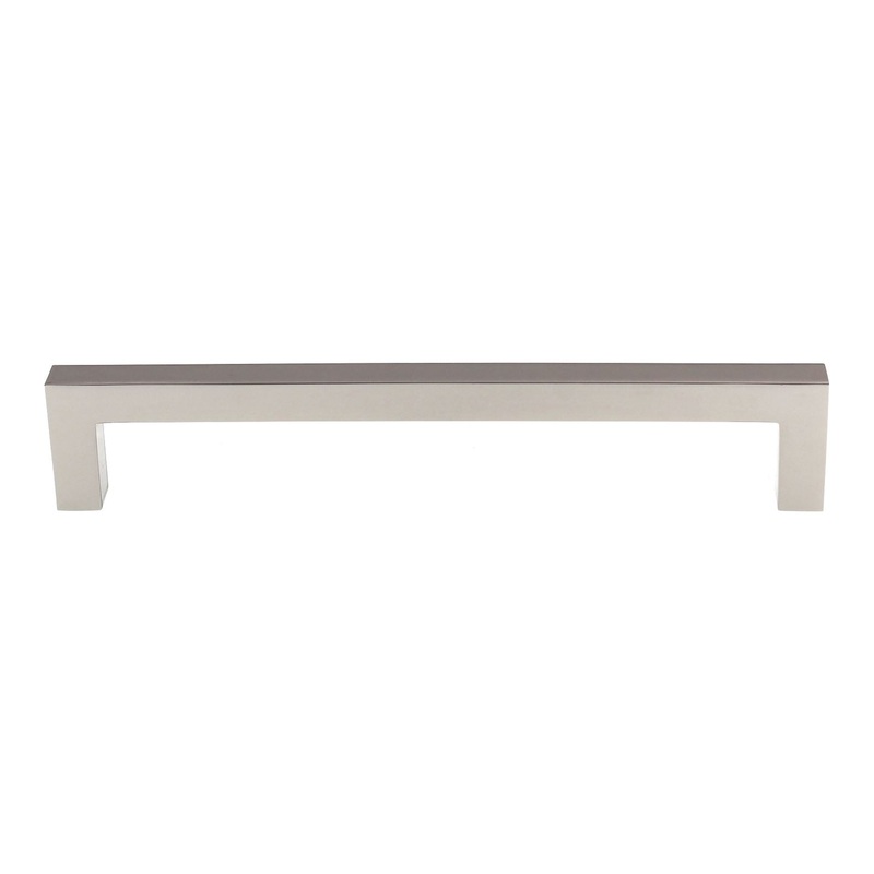 Top Knobs Asbury Square Bar Pull 6 5/16 (160mm) Ctr Polished Nickel M1285