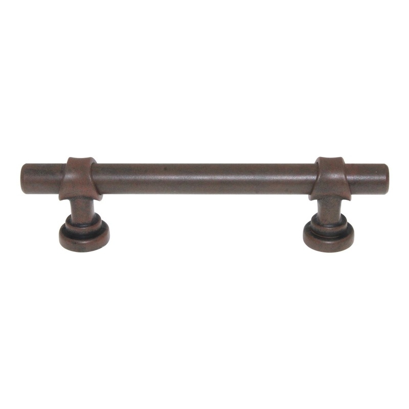 Top Knobs Dakota Bit Pull Cabinet Arch Pull 3 3/4 (96mm) Ctr Patina Rouge M1198