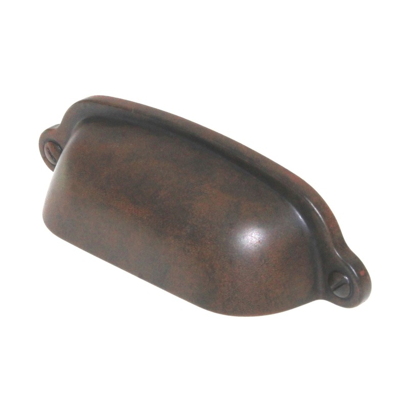 Top Knobs Dakota Charlotte Drawer Cup Pull 2 9/16 Ctr Patina Rouge M1210