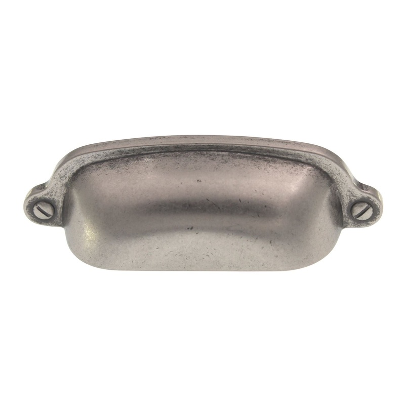 Top Knobs Dakota Charlotte Drawer Cup Pull 2 9/16 Ctr Pewter Antique M1211