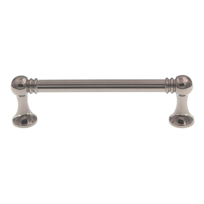 Top Knobs Edwardian Grace Bar Pull 3 3/4 (96mm) Ctr Polished Nickel M1260