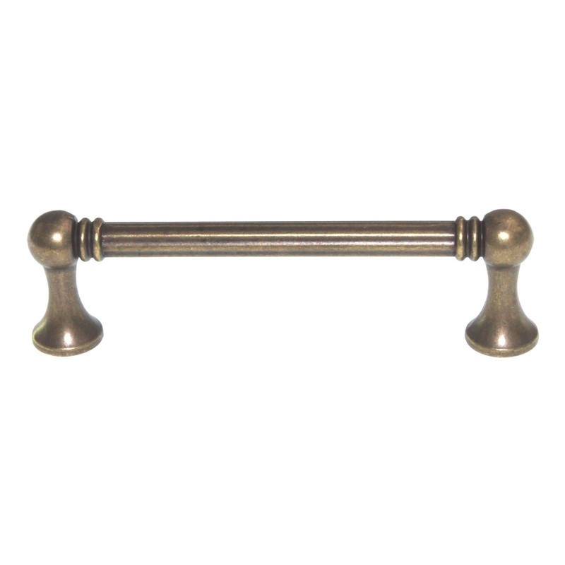 Top Knobs Edwardian Grace Cabinet Bar Pull 3 3/4 (96mm) Ctr German Bronze M927