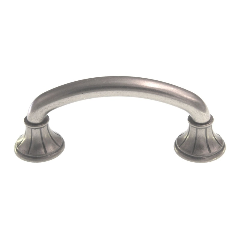 Top Knobs Edwardian Lund Cabinet Arch Pull 3 Ctr Pewter Antique M962
