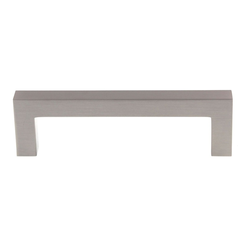 Top Knobs Nouveau Square Bar Pull 3 3/4 (96mm) Ctr Brushed Satin Nickel M1161