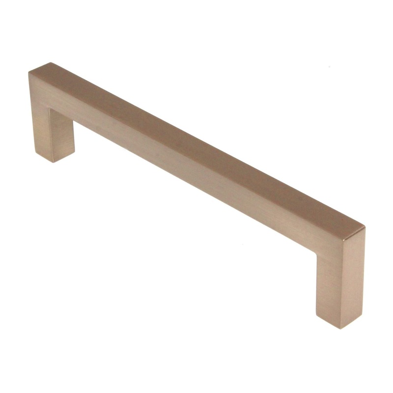Top Knobs Nouveau Square Bar Pull 5 1/16 (128mm) Ctr Brushed Bronze M1651