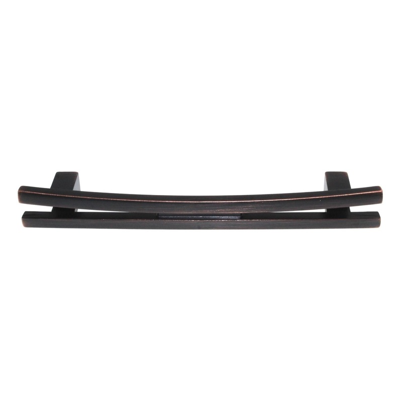 Top Knobs Sanctuary Flared Cabinet Bar Pull 5 Ctr Tuscan Bronze TK86TB