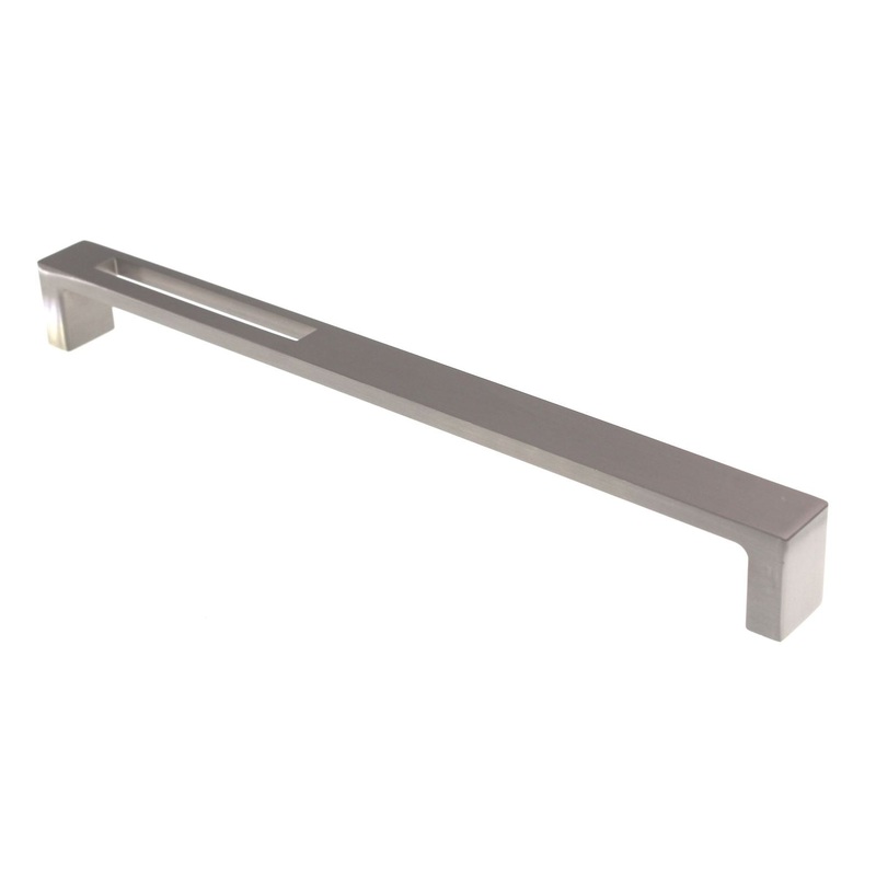 Top Knobs Sanctuary Modern Metro Slot Pull 9 Ctr Brushed Satin Nickel TK268BSN