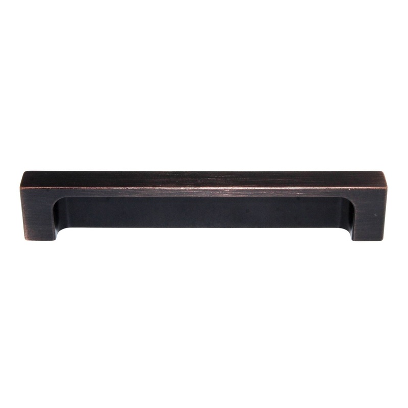 Top Knobs Sanctuary Modern Metro Tab Finger Pull 5 Ctr Tuscan Bronze TK276TB