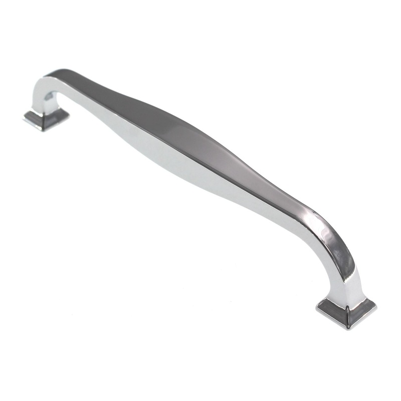 Top Knobs Transcend Contour Pull 6 5/16 (160mm) Ctr Polished Chrome TK724PC