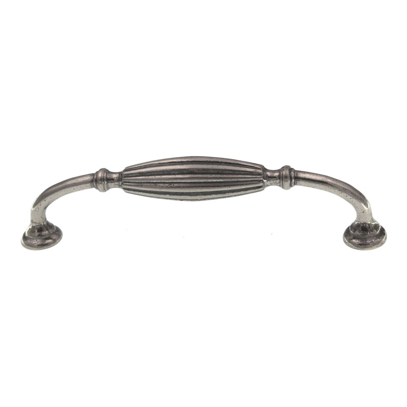 Top Knobs Tuscany D Handle Cabinet Arch Pull 5 (128mm) Ctr Pewter Antique M143