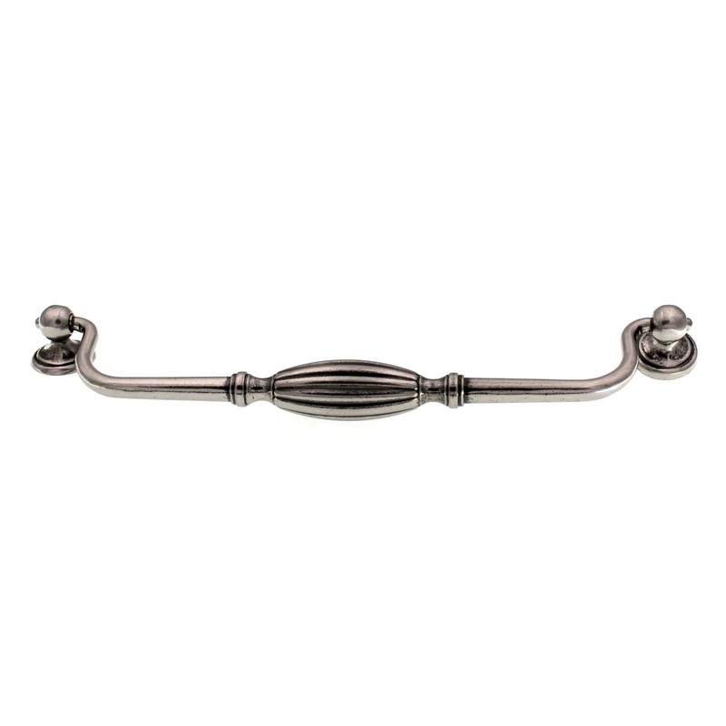 Top Knobs Tuscany Drawer Bail Pull 8 13/16 (224mm) Ctr Pewter Antique M138