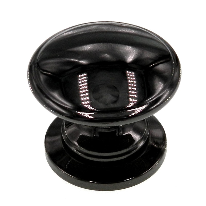 Amerock Allison Black Nickel 1 1/4 Round Disc Cabinet Knob BP53012-BN
