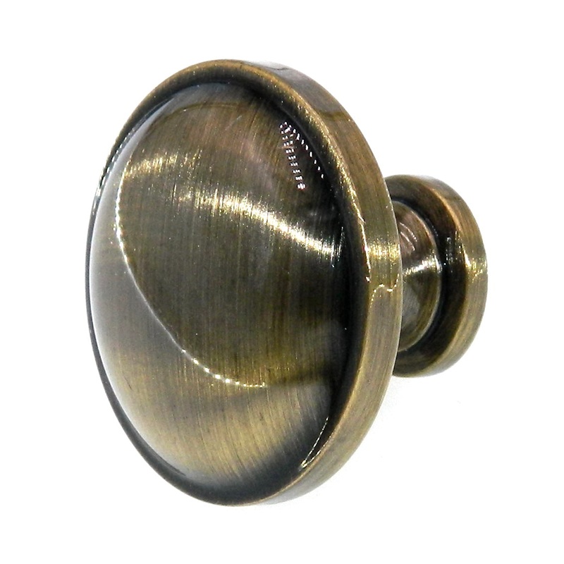 Amerock Allison Elegant Brass 1 1/4 Round Disc Cabinet Knob BP53015-EB