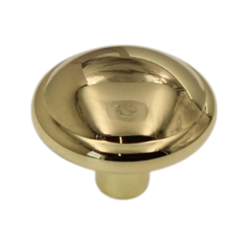 Amerock Allison Polished Brass 1 1/4 Round Disc Cabinet Knob BP53000-3